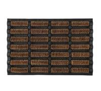 JE CHERCHE UNE IDEE Felpudo Raspador Coco y Caucho 40x60 cm Natural | Fibra de coco y caucho, felpudo raspador, 40x60 cm, diseño funcional, resistente al desgaste, entrada, natural