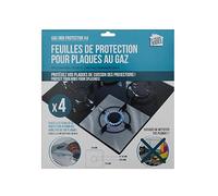 JE CHERCHE UNE IDEE - ME2659, Protectores de Cocina Lote de 4 - Protege Tus Placas de Cocción de Salpicaduras - Ideal para el Mantenimiento de la Cocina - Tamaño: 27 x 27 cm - Color: Multicolor