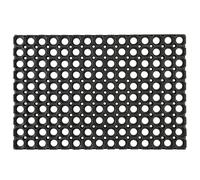 JE CHERCHE UNE IDEE - TX0174 Felpudo 2 en 1 Antideslizante y Cepillador - Diseñado para Entradas y Porches - Fácil de Mantener - Dimensiones 50x70 Cm - Color Negro y Gris