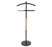 JE CHERCHE UNE IDEE UNA Idea, RG0085, Elegante Valet Efecto Madera, práctico almacenaje para Ropa y complementos, diseño Moderno y Funcional, fácil de Montar, Medidas 45x109x26 cm, Color Negro