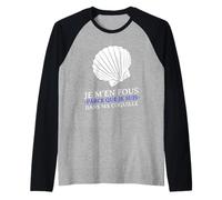 Je m'en fous parce Que je Suis Dans ma Coquille timide Camiseta Manga Raglan