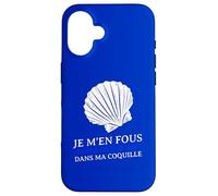 Je m'en fous parce Que je Suis Dans ma Coquille timide Carcasa para iPhone 16