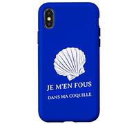 Je m'en fous parce Que je Suis Dans ma Coquille timide Carcasa para iPhone X/XS