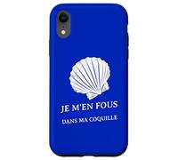 Je m'en fous parce Que je Suis Dans ma Coquille timide Carcasa para iPhone XR