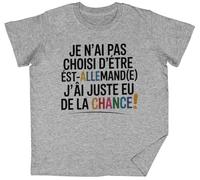 Je N’ai Pas Choisi D’être EST-Allemand(E) Grey Kids Unisex T-Shirt tee