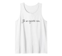 Je Ne Lamento Rien No me arrepiento de Nada Camiseta sin Mangas