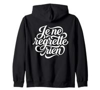 Je ne Regrette Rien francés No Regrets Cita Sudadera con Capucha