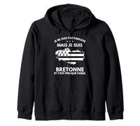 Je Ne Suis Pas Parfaite Mais Je Suis Bretonne Bretaña Sudadera con Capucha