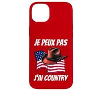 Je Peux Pas J'Ai Danse Country | Drapeau USA Chapeau Cowboy Carcasa para iPhone 14 Plus