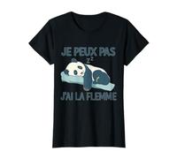 Je peux Pas J'Ai la flemme - Divertido diseño de Panda Camiseta