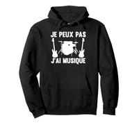 Je peux Pas J'Ai Musique Música Sudadera con Capucha
