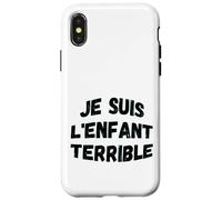 "Je suis l'enfant terrible" humorística sabiduría de vida Carcasa para iPhone X/XS