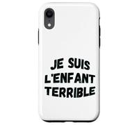 "Je suis l'enfant terrible" humorística sabiduría de vida Carcasa para iPhone XR