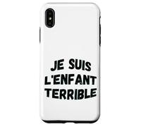 "Je suis l'enfant terrible" humorística sabiduría de vida Carcasa para iPhone XS Max