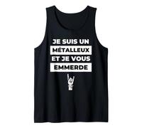 Je Suis un Métalleux et je vous Emmerde Headbanger Festival Camiseta sin Mangas