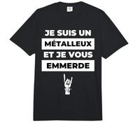 Je Suis un Métalleux et je vous Emmerde Headbanger Festival Comfort Colors Adult Heavyweight T-Shirt