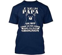 Je Suis Un Papa Ours Plus Grognon - Comme Normal Mais En Standard Unisex T-Shirt Men's Fashion T-Shirt Short Sleeve.