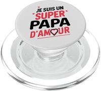 Je Suis un Super Papa d’Amour PopSockets PopGrip para MagSafe