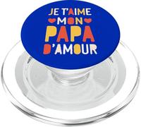 Je t’Aime Mon Papa d’Amour PopSockets PopGrip para MagSafe