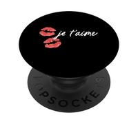 Je T'Aime Kiss White Fuentes PopSockets PopGrip Adhesivo