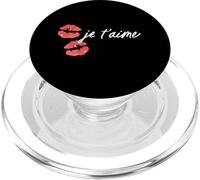 Je T'Aime Kiss White Fuentes PopSockets PopGrip para MagSafe