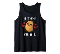 Je Taime Patate Drôle Couple Amour Romance Valentin Camiseta sin Mangas