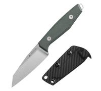 JEABROTHER 14c28n Steel fixed Blade Knife con kydex sheath, EDC outdoor camping survival hunting fruit knife (Lavado de piedra plana)