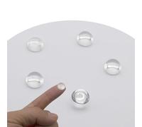 Jeada 5 lentes de vidrio óptico de 15 mm, lente convexa plana sin enfoque de borde, lente convexa LED para linterna LED, lámpara de cabeza de bicicleta, transparente (Φ15 mm x H3.8 x F20)