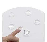 Jeada 5 lentes de vidrio óptico de 28 mm, lente convexa plana de 1.1 pulgadas sin enfoque de borde, lente convexa LED para linterna LED, lámpara de cabeza de bicicleta, transparente (Φ28 mm x 7.0 x