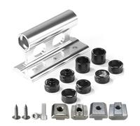 Jealaper Bloques de Montaje en Horquilla para Bicicleta, Portaequipajes de Techo para Bicicleta de Carretera, Accesorios Plateados.