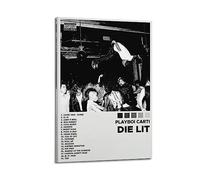 JEAM Playboi Carti - Póster artístico con imágenes estéticas, decoración individual para habitación, decoración de pared, portada de álbum, póster de 30 x 45 cm, estilo marco