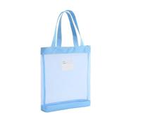 JEAMIS Estuche Escolar Bolso De Malla De Malla Estudio Estudiantil Bolsa De Estudio De La Materia Transparente Bolsa De Almacenamiento De Malla-b-Azul