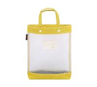 JEAMIS Estuche Escolar Bolso De Malla De Malla Estudio Estudiantil Bolsa De Estudio De La Materia Transparente Bolsa De Almacenamiento De Malla-un Amarillo