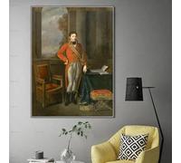 Jean-Baptiste Greuze《Napoleón Bonaparte》Póster impreso en lienzo para decoración de pared en sala de estar moderna (40x60cm/Sin marco)