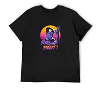 Jean Claude Van Damme Fight Mixed Martial Arts Movie Men's T-Shirt Unisex Black Cotton Hip Hop Print tee Shirts L