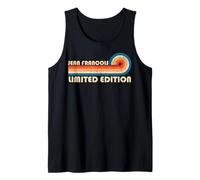 JEAN FRANCOIS Surname Retro Vintage 80s 90s Birthday Reunion Camiseta sin Mangas