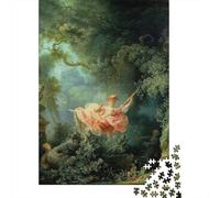 Jean-Honore Fragonard Pinturaarte Rompecabezas De Madera 1000 Piezas, Puzzles Museo para Adultos, Arte Rompecabezas Imposibles, Juego De Habil Dad para Toda La Familia