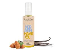 Jean & Len Aceite capilar Keratina, vegan, 100 ml | Con queratina vegetal, antiencrespamiento, para cabello con estructura dañada, aroma a almendra y vainilla, sin siliconas