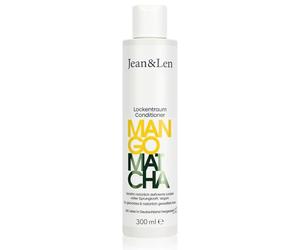 Jean & Len Acondicionador Sueño de Rizos Mango y Matcha, nutre y define con naturalidad rizos y ondas, controla el cabello rebelde, sin parabenos ni siliconas, vegano, 300 ml