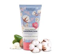 Jean & Len - bálsamo de manos algodón y manteca de karité, cuidado para manos secas a muy secas, cuida en profundidad y es muy suave, sin parabenos ni siliconas, vegano, tubo de crema de manos, 75 ml