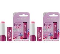 Jean & Len Bálsamo labial de bayas, protege la piel de los labios de la sequedad, con ceras naturales, con aroma a bayas, cuidado labial fundente, sin aceite de palma ni aceite mineral, vegano, 4,7 g