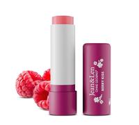 Jean & Len Bálsamo labial de bayas, protege la piel de los labios de la sequedad, con ceras naturales, con aroma a bayas, cuidado labial fundente, sin aceite de palma ni aceite mineral, vegano, 4,7 g