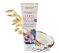 Jean & Len Body Milk Ceramide Complex & Aceite de Coco, textura rica, fórmula que refuerza la barrera cutánea, aroma a coco, loción corporal para piel seca, sin parabenos ni siliconas, 250 ml