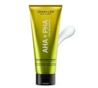 Jean & Len Body Serum AHA & PHA, peeling suave con 8% AHA y 5% PHA, refina la piel, depura las imperfecciones, aporta hidratación, cuidado corporal sin parabenos ni siliconas, vegano, 200 ml