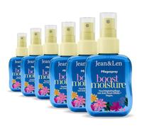 Jean & Len Boost Moisture Leave In Spray acondicionador, 6 x 100 ml | en práctico set, para cabello seco, con efecto anti-paja, cuidado capilar sin aclarado, sin parabenos, vegano