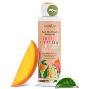 Jean & Len Champú Anti-rotura Mango & Aguacate, vegan, 500 ml | Para cabello largo y quebradizo, regenera largos dañados, previene puntas abiertas, aroma a mango, sin siliconas ni parabenos