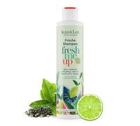 Jean & Len Champú Fresco Té Verde & Lima, para cabello normal a rápidamente graso, protege contra la pérdida de humedad, cuidado equilibrante, sin parabenos ni siliconas, vegano, 300 ml