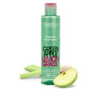 Jean & Len Champú Frescor Green Apple & Lemongrass, vegan, 300 ml | Para cabello graso, restablece el equilibrio natural del cuero cabelludo, con aroma a manzana, sin siliconas ni parabenos