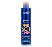 Jean & Len Champú Hidratación Melocotón & Semillas de Chía, para cabello seco, aporta hidratación intensa 72h, con aroma a melocotón, sin siliconas ni parabenos, champú vegano 300 ml