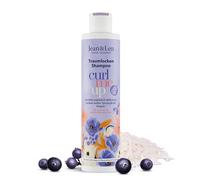 Jean & Len Champú Rizos de Ensueño Agua de Arroz & Açai, para cabello rizado y ondulado natural, aporta elasticidad y volumen, aroma afrutado a bayas, sin parabenos ni siliconas, vegano, 300 ml